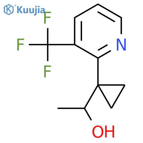 1-{1-3-(trifluoromethyl)pyridin-2-ylcyclopropyl}ethan-1-ol structure
