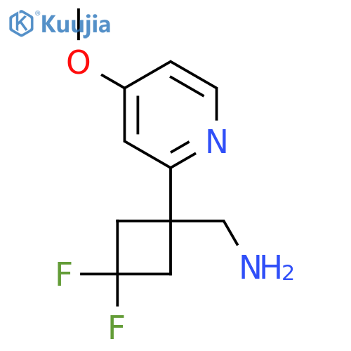 3,3-difluoro-1-(4-methoxypyridin-2-yl)cyclobutylmethanamine structure