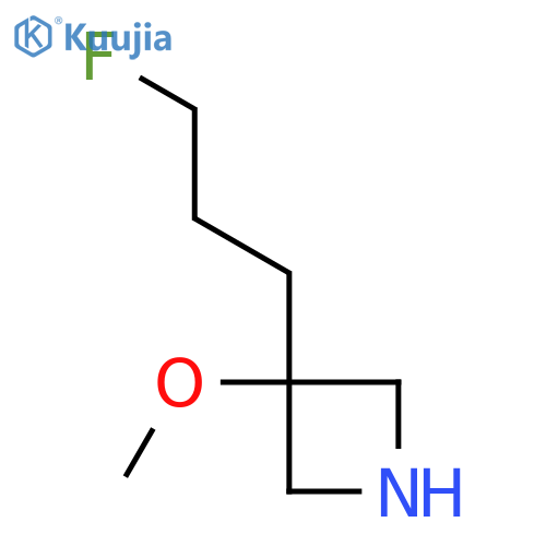 3-(3-fluoropropyl)-3-methoxyazetidine structure