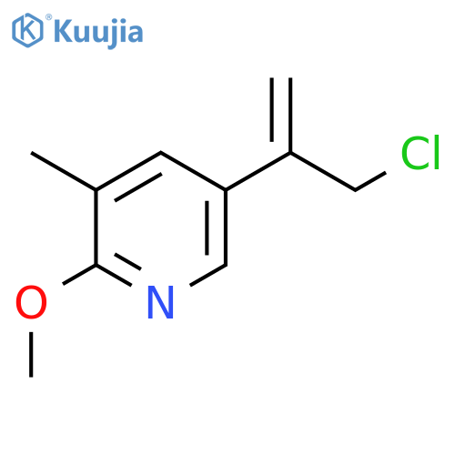5-(3-Chloroprop-1-en-2-yl)-2-methoxy-3-methylpyridine structure