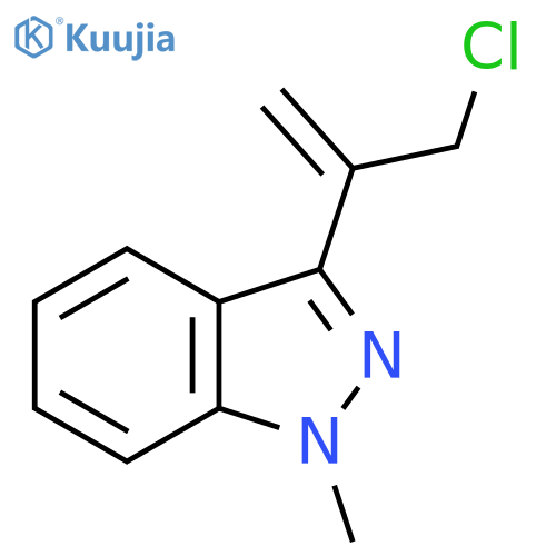 3-(3-chloroprop-1-en-2-yl)-1-methyl-1H-indazole structure