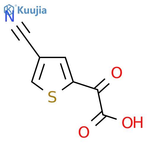 2-(4-cyanothiophen-2-yl)-2-oxoacetic acid structure