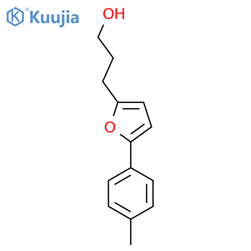 3-5-(4-methylphenyl)furan-2-ylpropan-1-ol structure