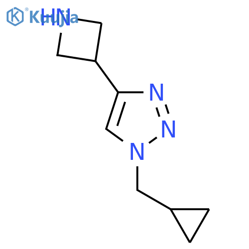 4-(azetidin-3-yl)-1-(cyclopropylmethyl)-1H-1,2,3-triazole structure
