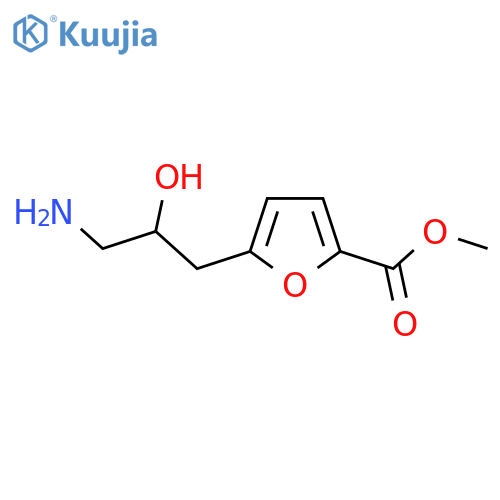 methyl 5-(3-amino-2-hydroxypropyl)furan-2-carboxylate structure