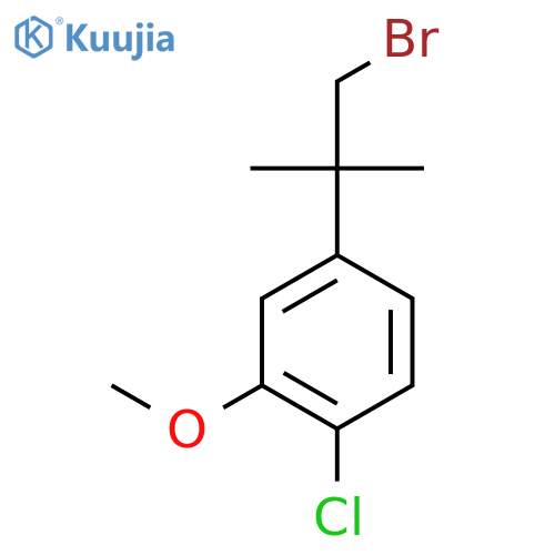 4-(1-bromo-2-methylpropan-2-yl)-1-chloro-2-methoxybenzene structure