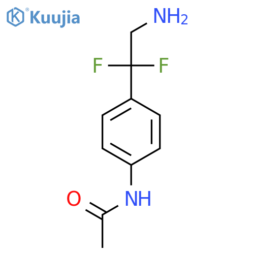N-4-(2-amino-1,1-difluoroethyl)phenylacetamide structure