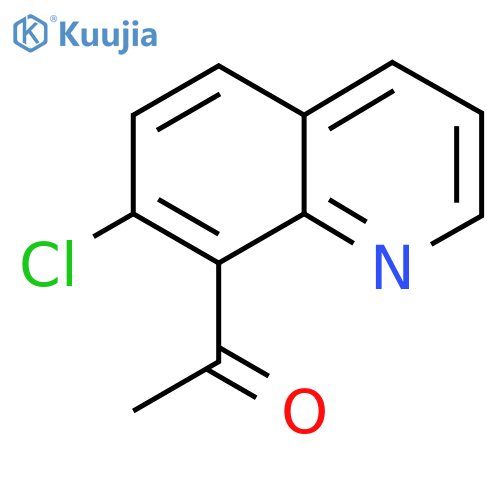 1-(7-chloroquinolin-8-yl)ethan-1-one structure