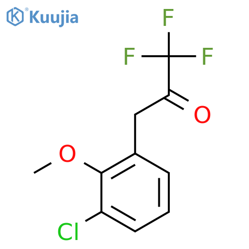 3-(3-chloro-2-methoxyphenyl)-1,1,1-trifluoropropan-2-one structure