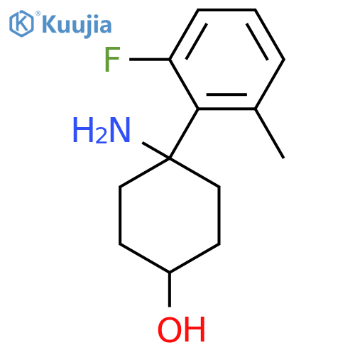 4-amino-4-(2-fluoro-6-methylphenyl)cyclohexan-1-ol structure