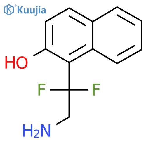 1-(2-amino-1,1-difluoroethyl)naphthalen-2-ol structure