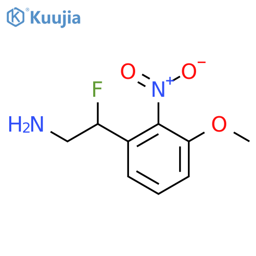 2-fluoro-2-(3-methoxy-2-nitrophenyl)ethan-1-amine structure