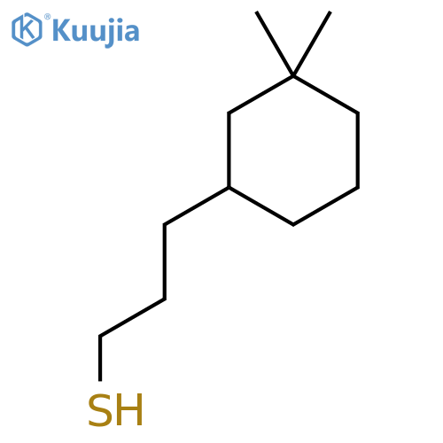 3-(3,3-dimethylcyclohexyl)propane-1-thiol structure