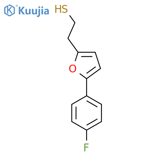 2-5-(4-fluorophenyl)furan-2-ylethane-1-thiol structure