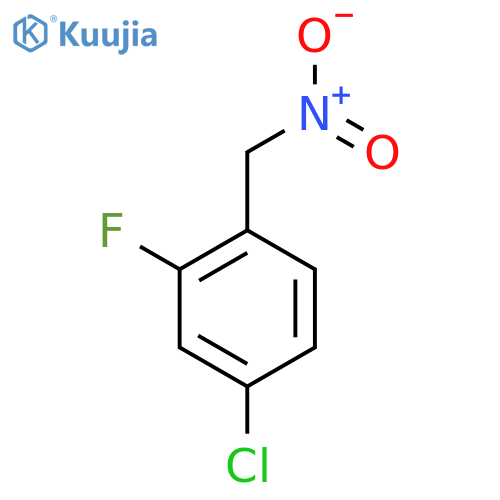 4-chloro-2-fluoro-1-(nitromethyl)benzene structure