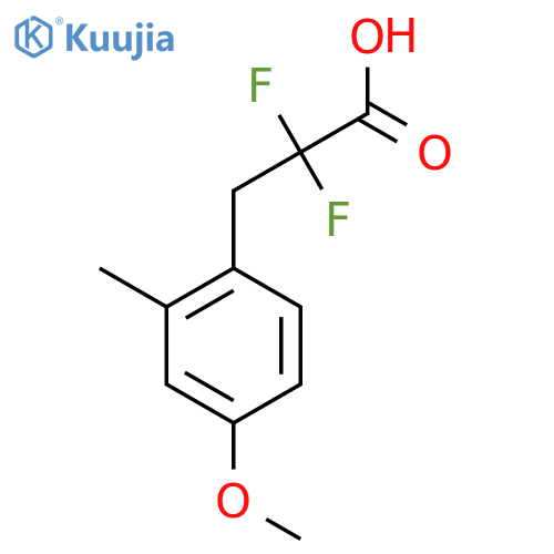 2,2-Difluoro-3-(4-methoxy-2-methylphenyl)propanoic acid structure
