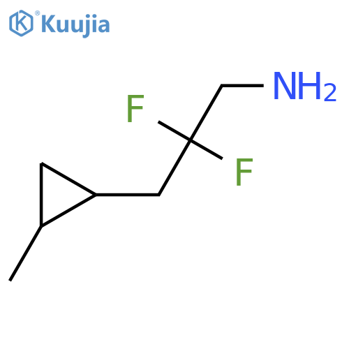 2,2-difluoro-3-(2-methylcyclopropyl)propan-1-amine structure
