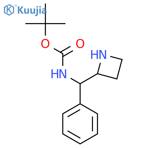 tert-butyl N-(azetidin-2-yl)(phenyl)methylcarbamate structure