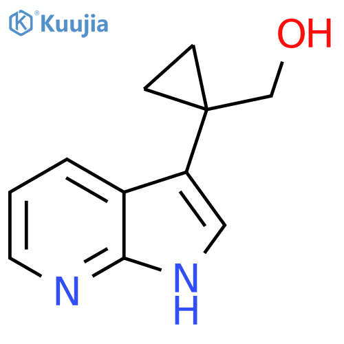 (1-{1H-pyrrolo2,3-bpyridin-3-yl}cyclopropyl)methanol structure
