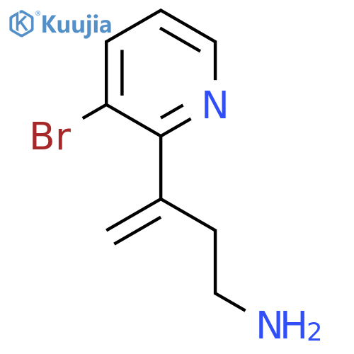 3-(3-bromopyridin-2-yl)but-3-en-1-amine structure