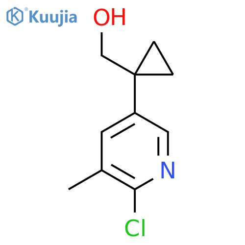 1-(6-chloro-5-methylpyridin-3-yl)cyclopropylmethanol structure