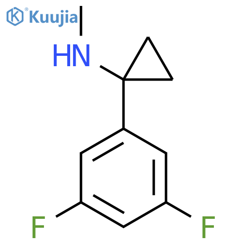 1-(3,5-difluorophenyl)-N-methylcyclopropan-1-amine structure