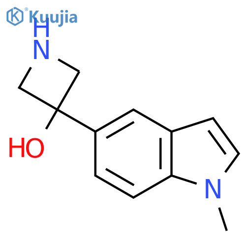 3-(1-methyl-1H-indol-5-yl)azetidin-3-ol structure