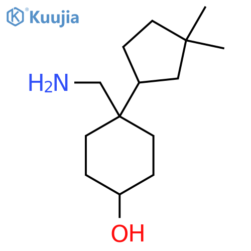 4-(aminomethyl)-4-(3,3-dimethylcyclopentyl)cyclohexan-1-ol structure