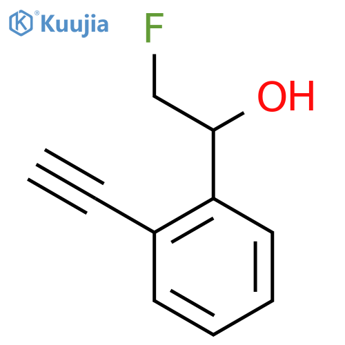 1-(2-ethynylphenyl)-2-fluoroethan-1-ol structure