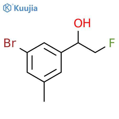 1-(3-bromo-5-methylphenyl)-2-fluoroethan-1-ol structure