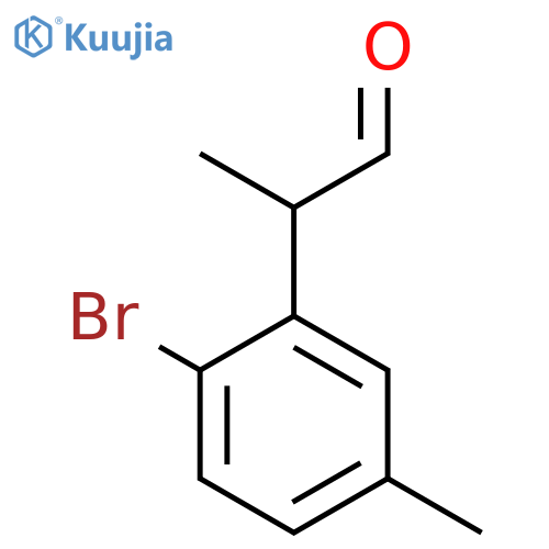 2-(2-bromo-5-methylphenyl)propanal structure