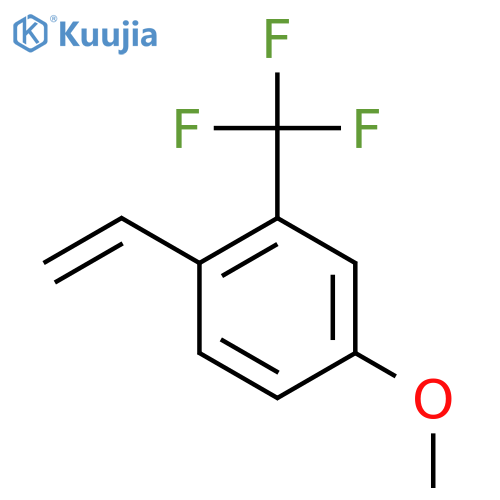 1-ethenyl-4-methoxy-2-(trifluoromethyl)benzene structure