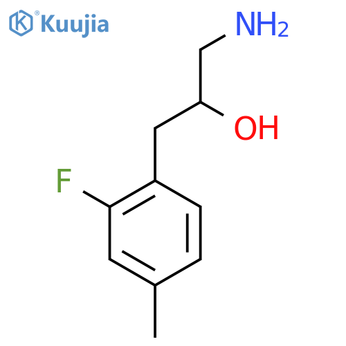 1-amino-3-(2-fluoro-4-methylphenyl)propan-2-ol structure
