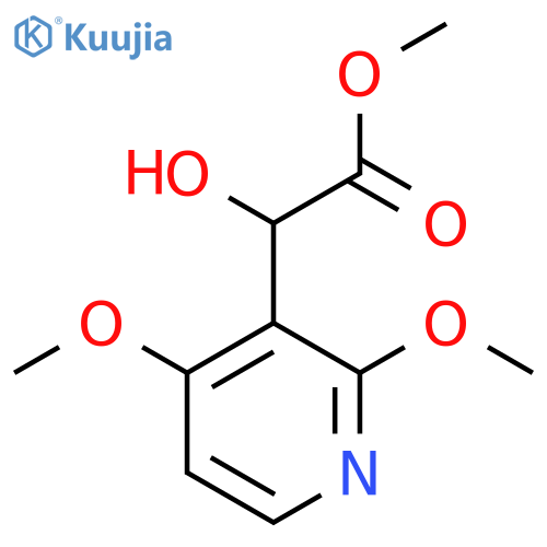 methyl 2-(2,4-dimethoxypyridin-3-yl)-2-hydroxyacetate structure