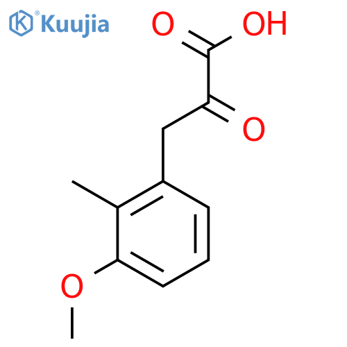 3-(3-methoxy-2-methylphenyl)-2-oxopropanoic acid structure