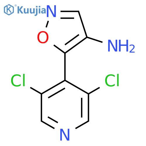 5-(3,5-dichloropyridin-4-yl)-1,2-oxazol-4-amine structure
