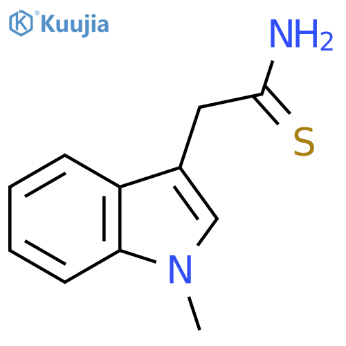 2-(1-methyl-1H-indol-3-yl)ethanethioamide structure