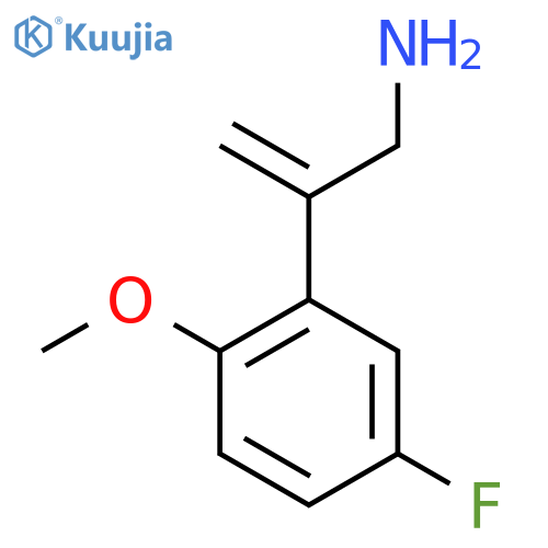 2-(5-fluoro-2-methoxyphenyl)prop-2-en-1-amine structure