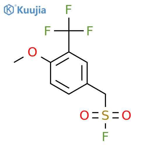 4-methoxy-3-(trifluoromethyl)phenylmethanesulfonyl fluoride structure