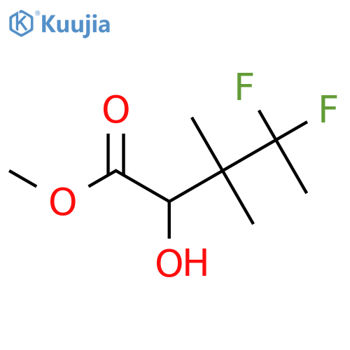 methyl 4,4-difluoro-2-hydroxy-3,3-dimethylpentanoate structure