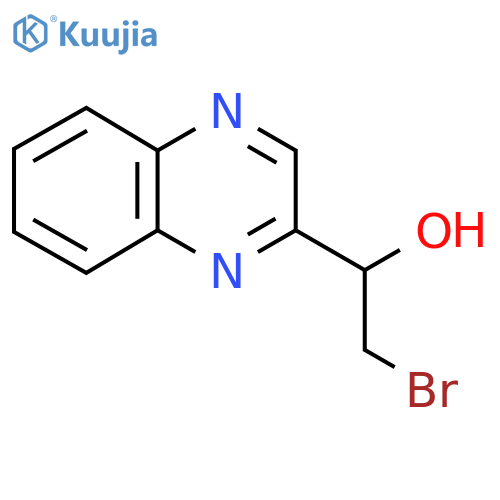 2-bromo-1-(quinoxalin-2-yl)ethan-1-ol structure