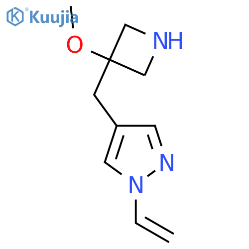 1-ethenyl-4-(3-methoxyazetidin-3-yl)methyl-1H-pyrazole structure