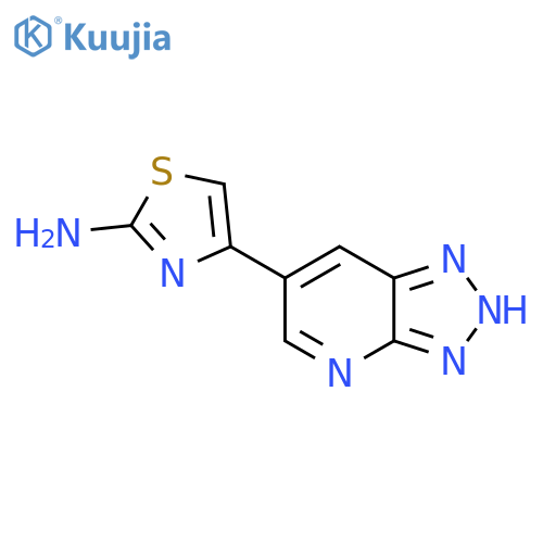 4-{3H-1,2,3triazolo4,5-bpyridin-6-yl}-1,3-thiazol-2-amine structure