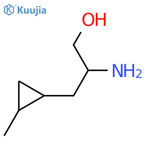 2-amino-3-(2-methylcyclopropyl)propan-1-ol structure