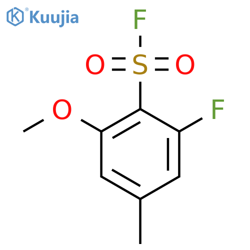 2-Fluoro-6-methoxy-4-methylbenzene-1-sulfonyl fluoride structure