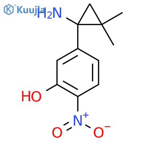 5-(1-Amino-2,2-dimethylcyclopropyl)-2-nitrophenol structure