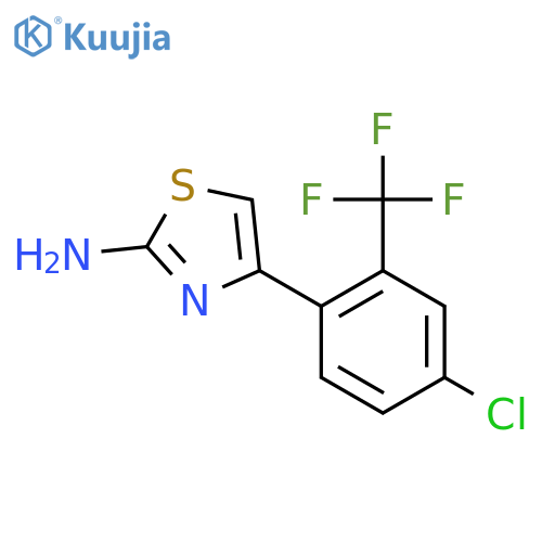 4-4-chloro-2-(trifluoromethyl)phenyl-1,3-thiazol-2-amine structure