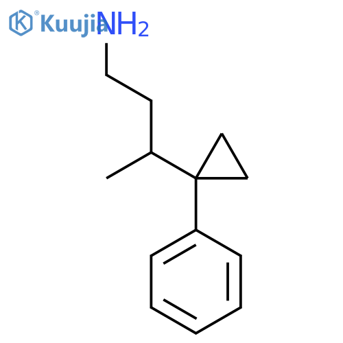 3-(1-phenylcyclopropyl)butan-1-amine structure