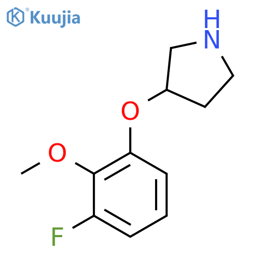 3-(3-fluoro-2-methoxyphenoxy)pyrrolidine structure