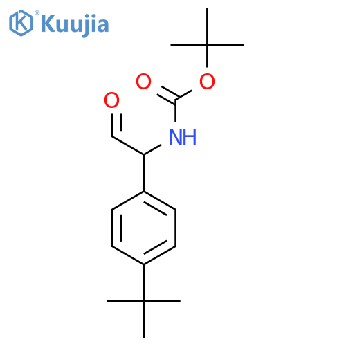 tert-butyl N-1-(4-tert-butylphenyl)-2-oxoethylcarbamate structure
